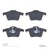 1311-0980-00 by DYNAMIC FRICTION COMPANY - 3000 Semi-Metallic Brake Pads