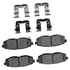 1115-1124-01 by DYNAMIC FRICTION COMPANY - Active Perform Pads and Hardware Kit