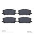 1311-1005-00 by DYNAMIC FRICTION COMPANY - 3000 Semi-Metallic Brake Pads