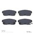 1311-1008-00 by DYNAMIC FRICTION COMPANY - 3000 Semi-Metallic Brake Pads