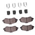 1115-1273-01 by DYNAMIC FRICTION COMPANY - Active Perform Pads and Hardware Kit