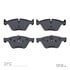 1311-1061-00 by DYNAMIC FRICTION COMPANY - 3000 Semi-Metallic Brake Pads