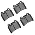 1115-1277-00 by DYNAMIC FRICTION COMPANY - ACTIVE PERF LOW-MET PADS