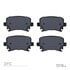 1311-1108-00 by DYNAMIC FRICTION COMPANY - 3000 Semi-Metallic Brake Pads