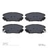 1600-1125-00 by DYNAMIC FRICTION COMPANY - 5000 Euro Ceramic Brake Pads