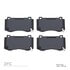 1311-1149-00 by DYNAMIC FRICTION COMPANY - 3000 Semi-Metallic Brake Pads