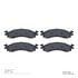 1311-1158-00 by DYNAMIC FRICTION COMPANY - 3000 Semi-Metallic Brake Pads