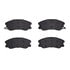 1311-1264-00 by DYNAMIC FRICTION COMPANY - 3000 Semi-Metallic Brake Pads