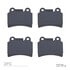 1311-1277-00 by DYNAMIC FRICTION COMPANY - 3000 Semi-Metallic Brake Pads