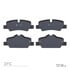 1600-1800-00 by DYNAMIC FRICTION COMPANY - 5000 Euro Ceramic Brake Pads