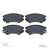 1311-1404-00 by DYNAMIC FRICTION COMPANY - 3000 Semi-Metallic Brake Pads
