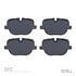 1311-1427-00 by DYNAMIC FRICTION COMPANY - 3000 Semi-Metallic Brake Pads