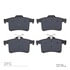 1311-1449-00 by DYNAMIC FRICTION COMPANY - 3000 Semi-Metallic Brake Pads