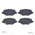 1311-1612-00 by DYNAMIC FRICTION COMPANY - 3000 Semi-Metallic Brake Pads