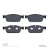 1311-1636-10 by DYNAMIC FRICTION COMPANY - 3000 Semi-Metallic Brake Pads
