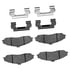 1115-0731-02 by DYNAMIC FRICTION COMPANY - Active Perform Pads and Hardware Kit