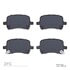 1552-1028-00 by DYNAMIC FRICTION COMPANY - 5000 Advanced Brake Pads - Ceramic