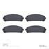 1552-1324-00 by DYNAMIC FRICTION COMPANY - DFC 5000 Advanced Brake Pads - Low Metallic