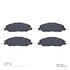 1552-1463-00 by DYNAMIC FRICTION COMPANY - 5000 Advanced Brake Pads - Low Metallic