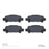 1311-0770-00 by DYNAMIC FRICTION COMPANY - 3000 Semi-Metallic Brake Pads