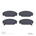 1311-0829-00 by DYNAMIC FRICTION COMPANY - 3000 Semi-Metallic Brake Pads