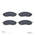 1311-0830-00 by DYNAMIC FRICTION COMPANY - 3000 Semi-Metallic Brake Pads