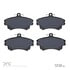 1311-0837-00 by DYNAMIC FRICTION COMPANY - 3000 Semi-Metallic Brake Pads