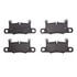 1552-1925-00 by DYNAMIC FRICTION COMPANY - 5000 Advanced Brake Pads - Low Metallic