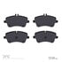 1311-0872-00 by DYNAMIC FRICTION COMPANY - 3000 Semi-Metallic Brake Pads