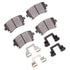 1115-1018-01 by DYNAMIC FRICTION COMPANY - Active Perform Pads and Hardware Kit