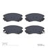 1311-0924-00 by DYNAMIC FRICTION COMPANY - 3000 Semi-Metallic Brake Pads