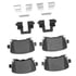 1115-1108-01 by DYNAMIC FRICTION COMPANY - Active Perform Pads and Hardware Kit