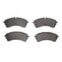 1214-2388-00 by DYNAMIC FRICTION COMPANY - Disc Brake Pad Set - Heavy Duty Pads, Semi Metallic