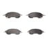 1400-2414-00 by DYNAMIC FRICTION COMPANY - Ultimate Duty Performance Brake Pads