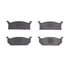 1551-0296-00 by DYNAMIC FRICTION COMPANY - 5000 Advanced Brake Pads - Semi Metallic