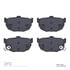 1551-0323-00 by DYNAMIC FRICTION COMPANY - 5000 Advanced Brake Pads - Ceramic