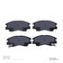 1551-0349-00 by DYNAMIC FRICTION COMPANY - 5000 Advanced Brake Pads - Ceramic