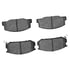 1310-0245-00 by DYNAMIC FRICTION COMPANY - 3000 Ceramic Brake Pads