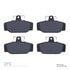 1551-0391-00 by DYNAMIC FRICTION COMPANY - 5000 Advanced Brake Pads - Low Metallic