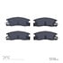 1551-0398-00 by DYNAMIC FRICTION COMPANY - 5000 Advanced Brake Pads - Ceramic