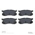 1551-0400-00 by DYNAMIC FRICTION COMPANY - 5000 Advanced Brake Pads - Ceramic