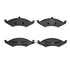 1551-0421-00 by DYNAMIC FRICTION COMPANY - 5000 Advanced Brake Pads - Semi Metallic