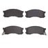 1551-0428-00 by DYNAMIC FRICTION COMPANY - 5000 Advanced Brake Pads - Semi Metallic