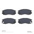 1551-0484-00 by DYNAMIC FRICTION COMPANY - 5000 Advanced Brake Pads - Ceramic