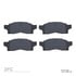 1551-0489-00 by DYNAMIC FRICTION COMPANY - 5000 Advanced Brake Pads - Semi Metallic