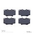 1551-0502-00 by DYNAMIC FRICTION COMPANY - 5000 Advanced Brake Pads - Semi Metallic