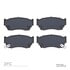 1551-0510-00 by DYNAMIC FRICTION COMPANY - 5000 Advanced Brake Pads - Semi Metallic