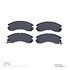 1551-0530-00 by DYNAMIC FRICTION COMPANY - 5000 Advanced Brake Pads - Ceramic