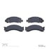 1551-0543-00 by DYNAMIC FRICTION COMPANY - 5000 Advanced Brake Pads - Semi Metallic