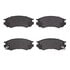 1551-0549-00 by DYNAMIC FRICTION COMPANY - 5000 Advanced Brake Pads - Ceramic